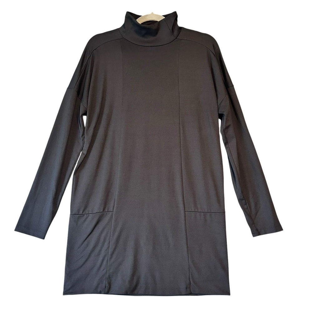The North Face Dress Womens M Black Hoodie Pullover Long Sleeve Casual Mock Neck